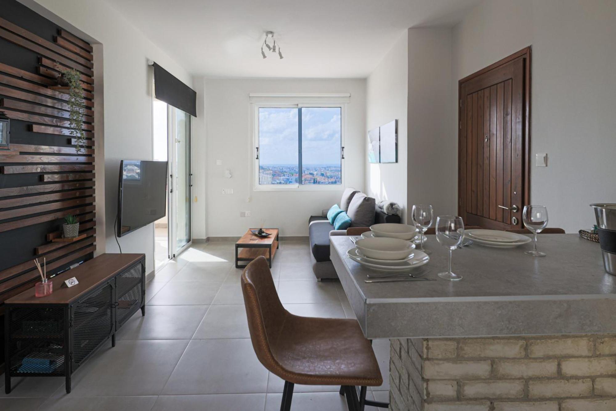 Eden Blue-Horizon 1B, Paphos, Sea View, Pool Lejlighed Konia Eksteriør billede