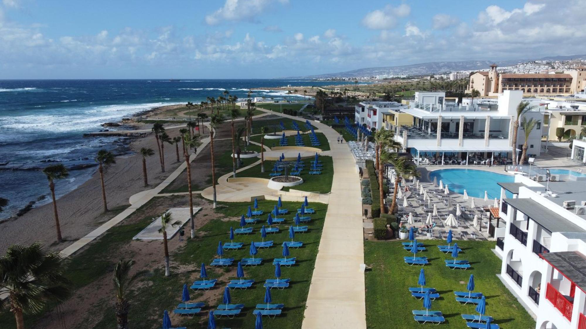 Eden Blue-Horizon 1B, Paphos, Sea View, Pool Lejlighed Konia Eksteriør billede