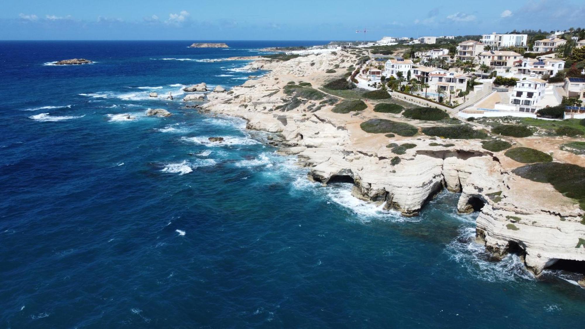 Eden Blue-Horizon 1B, Paphos, Sea View, Pool Lejlighed Konia Eksteriør billede