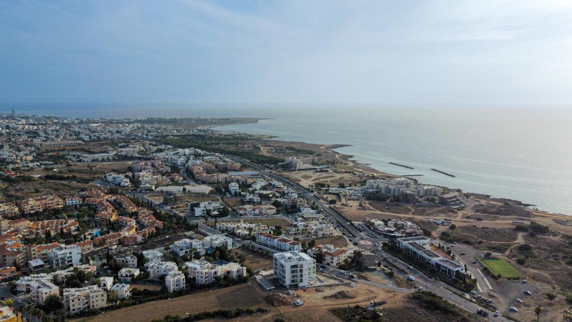 Eden Blue-Horizon 1B, Paphos, Sea View, Pool Lejlighed Konia Eksteriør billede