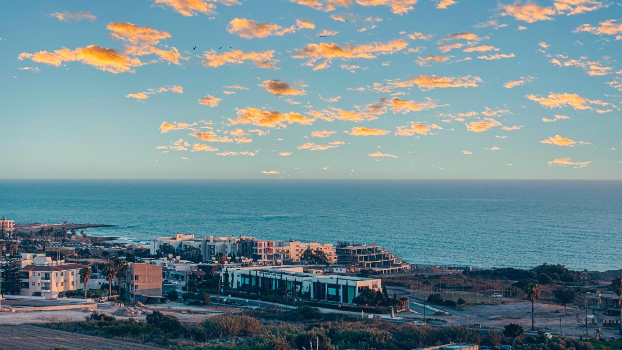 Eden Blue-Horizon 1B, Paphos, Sea View, Pool Lejlighed Konia Eksteriør billede